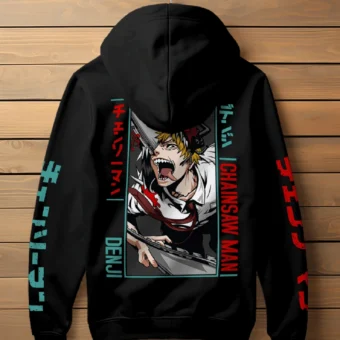 Blusa Moletom Chainsa Man Denji Anime CANGURU