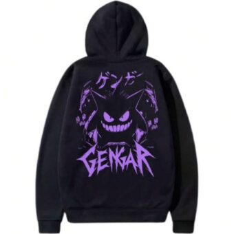 Moletom Anime Pokemonn Gengarr Desenhos Unissex Masculino Feminino 100% Algodão Top Premium